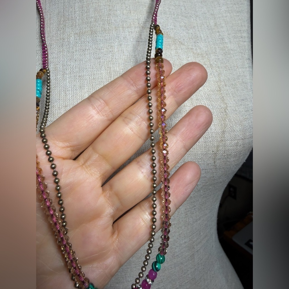 Chloe + Isabel Multi-Color Layered Statement Necklace - Picture 9 of 12